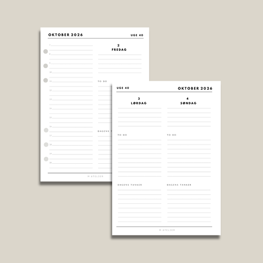 Deluxe Plannerpakke 2026