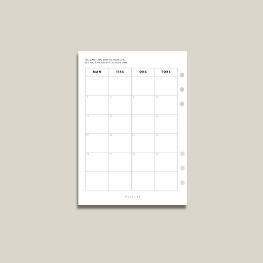Månedlig – Grid – 2026 (Special Edition)