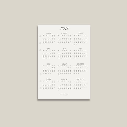 Årsoversigt 2026 – Vellum Dashboard