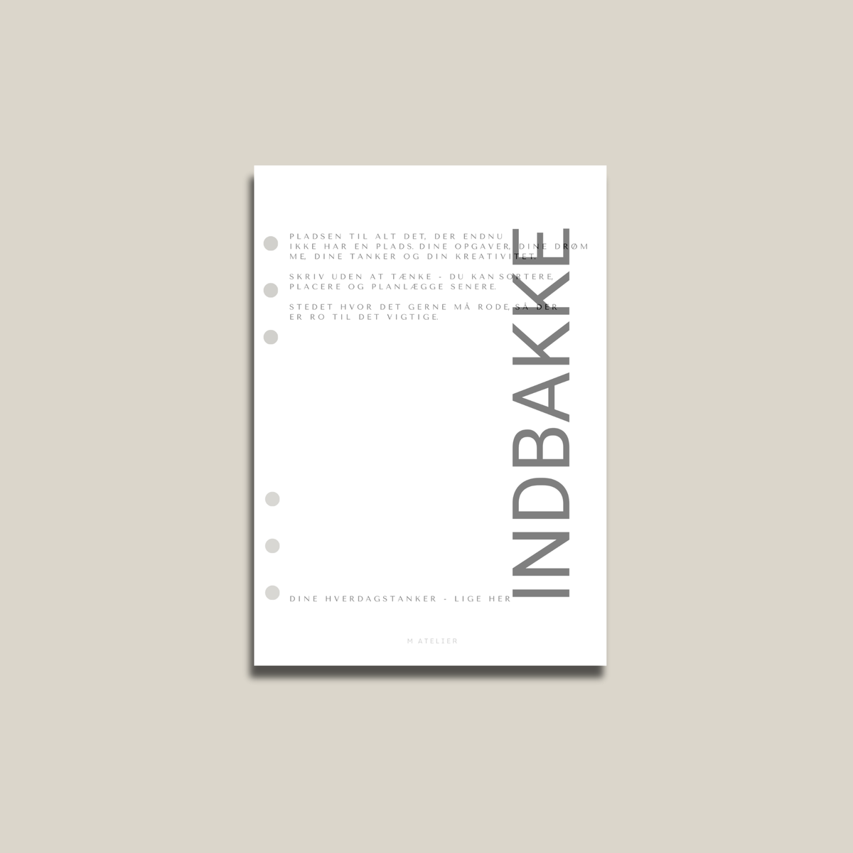 Indbakke – Dashboard